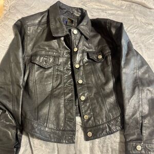 Skin Black Leather Jacket